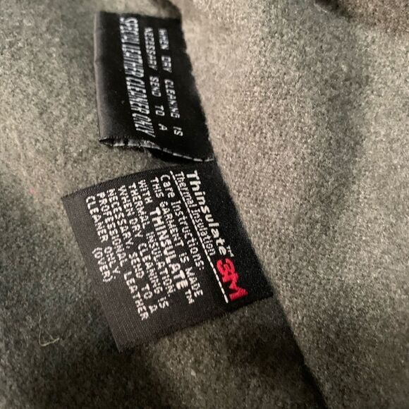 VTG Wilson’s‎ Thinsulate Black Leather Full Zip Jacket Size Large Y2K - Picture 11 of 12